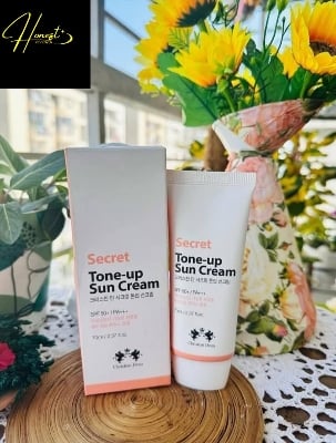 Picture of Christian Dean Secret Tone Up Sun Cream SPF 50+ 70ml, Brightening and Protecting Sunscreen - White