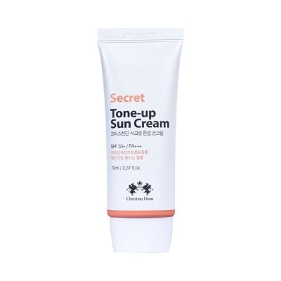 Picture of Christian Dean Secret Tone Up Sun Cream SPF 50+ 70ml, Brightening and Protecting Sunscreen - White