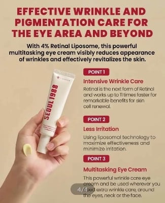 Picture of KSECRET SEOUL 1988 EYE CREAM : RETINAL LIPOSOME 4% + FERMENTED BEAN 30ML