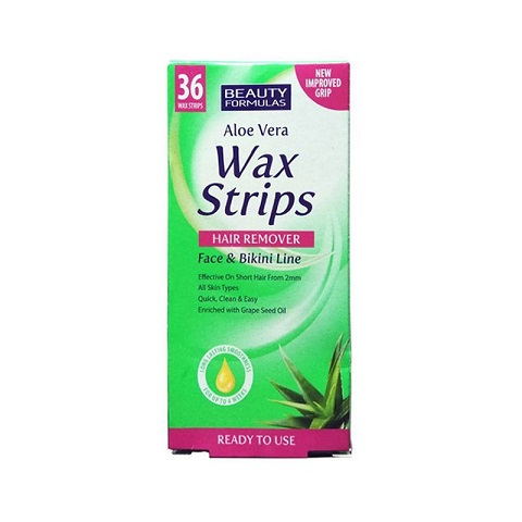Picture of Aloe Vera Wax Strips Hair Remover 36 Strips - Multicolor
