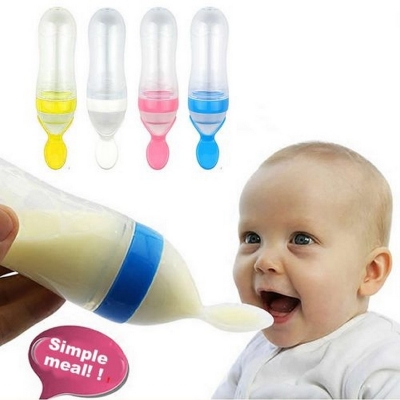 Picture of Baby Silicone spoon feeder Bottle 90/120ml -1pcs