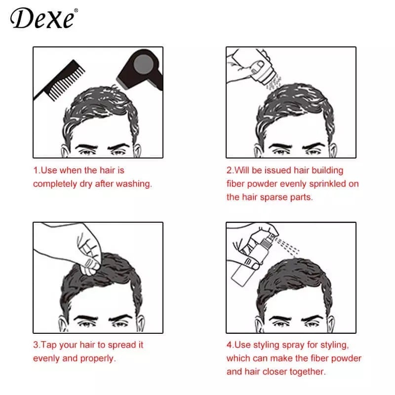 Picture of Authentic Dexe Hair Building Fiber 22g- Black
