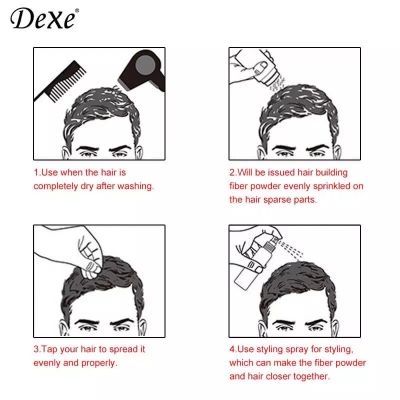 Picture of Authentic Dexe Hair Building Fiber 22g- Black