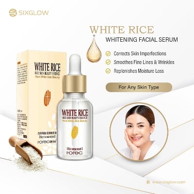 Picture of ROREC White Rice Serum Reduces Wrinkles and Lighten Dark Spots Pore Minimizer Anti- Aging