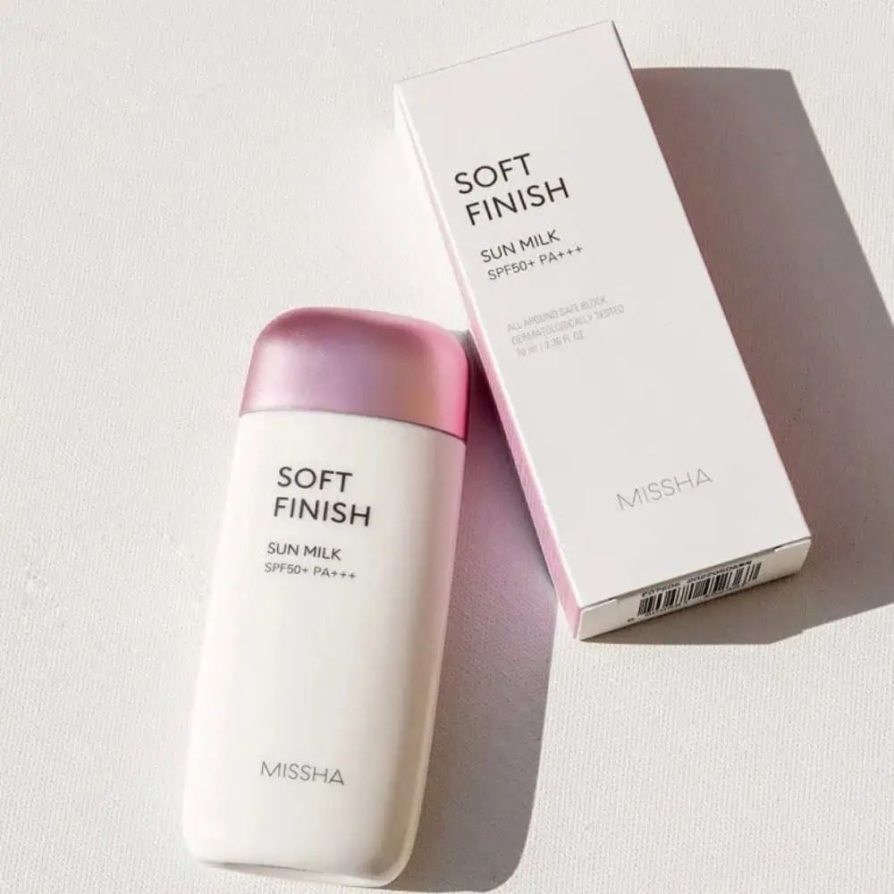 Picture of Missha All Around Safe Block Soft Finish Sun Milk SPF 50+ - 70ml (Korea) - White