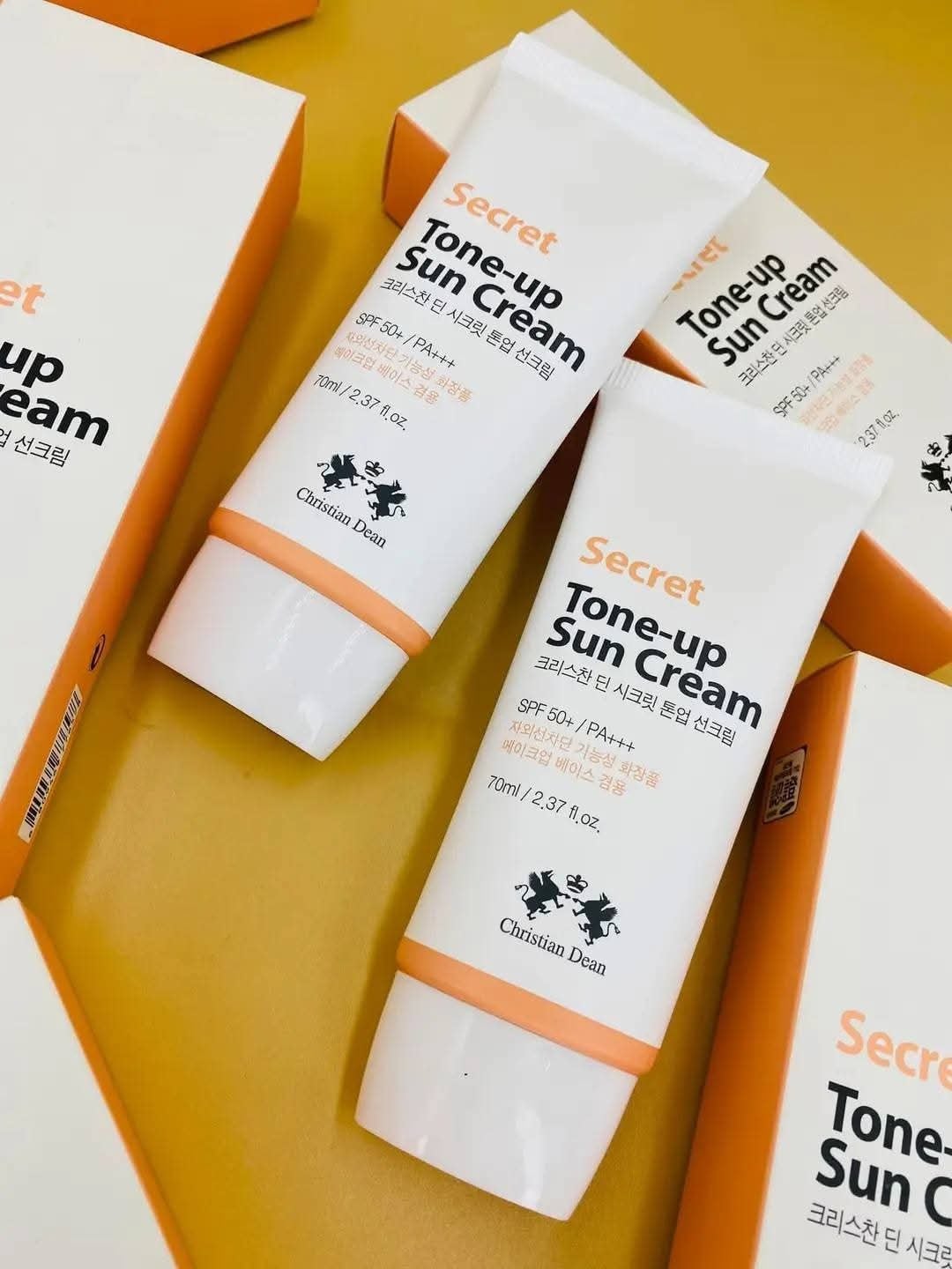 Picture of Tone Up Sun Cream SPF 50+ 70ml, Brightening and Protecting Sunscreen - White