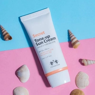 Picture of Christian Dean Secret Tone Up Sun Cream SPF 50+ 70ml Brightening and Protecting Sunscreen - Multicolor