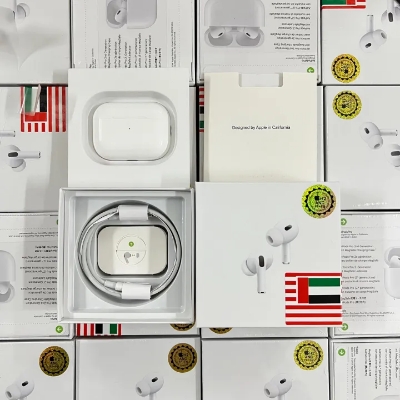 Picture of AirPods Pro 2nd Genaration MADE IN DUBAI Bluetooth Earbuds Ipx4 Waterproof In-Ear Earphone - Antique White