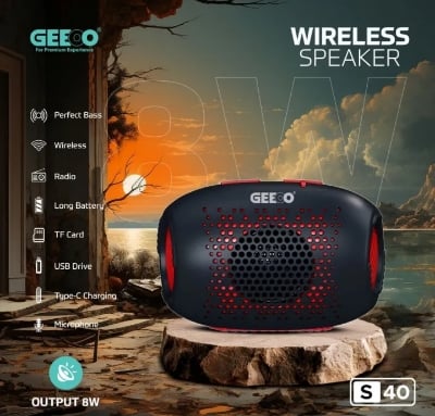 Picture of GEEOO S40 Portable Bluetooth Speaker.  - Multicolor