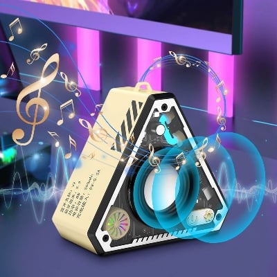 Picture of Nokia 105 DS comes with a free V2 Transparent Mecha Bluetooth Speaker. - Black