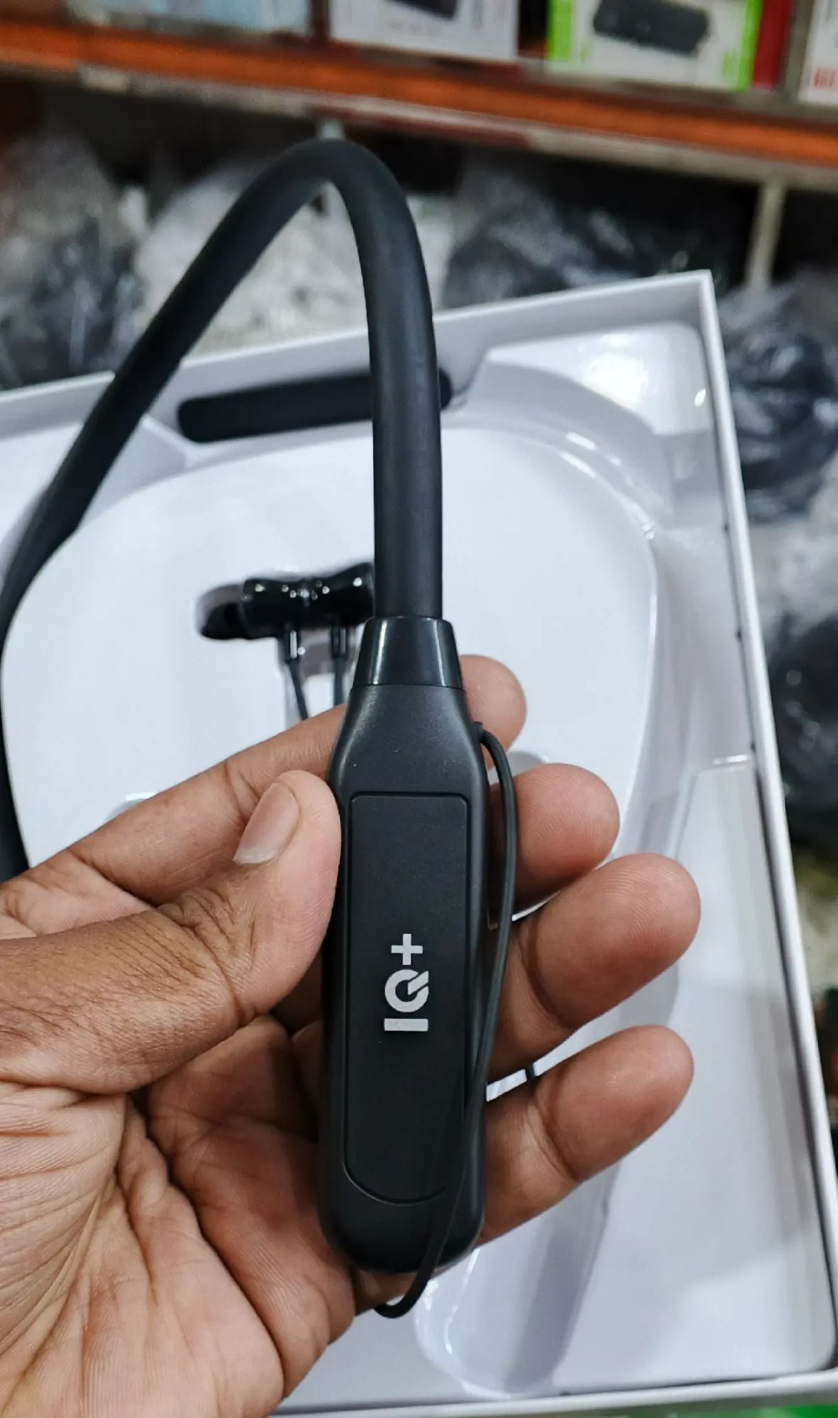 Picture of IQ+ Metal Neckband Wireless Earphone - Black