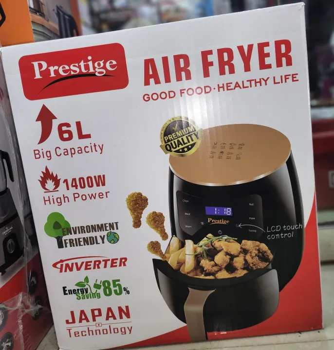 Picture of Prestige AIR FRYER 6 Liter Big Capacity 1400W High Power LCD touch control system Premium and High Quality AIR FRYER