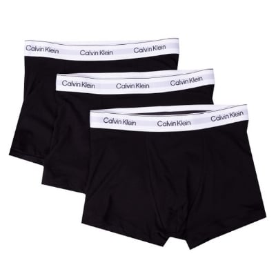 Picture of 3 piece White belt Black  premium cotton boxer underwear for men-box