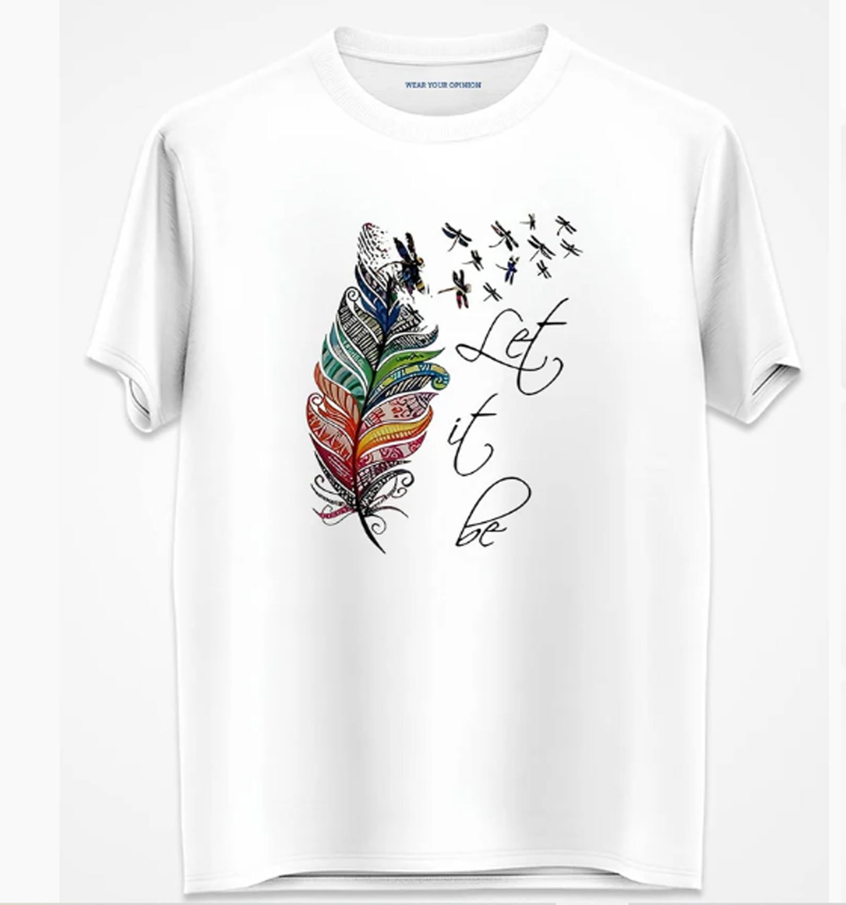 Picture of black export quality Droup Shoulder printed T-Shirts for Women