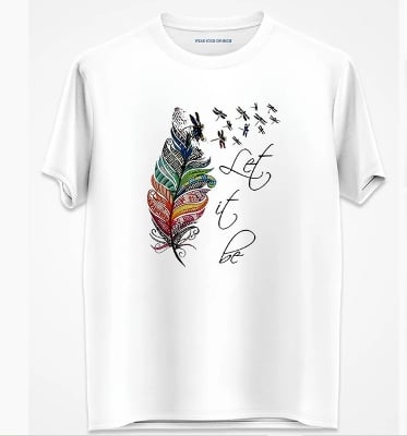 Picture of black export quality Droup Shoulder printed T-Shirts for Women