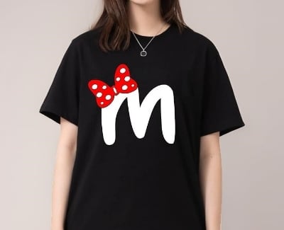 Picture of black export quality Droup Shoulder printed T-Shirts for Women