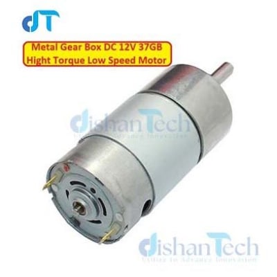 Picture of 37GB 500RPM ORIGINAL METAL GEAR BOX MOTOR 12V GEAR BOX MOTOR DC 12V 500RPM LOW SPEED LARGE TORQUE 12V GEAR MOTOR 12V 500RPM REDUCTION ELECTRIC GEAR MOTOR TOOLS SETS FOR ROBOT CAR DIY