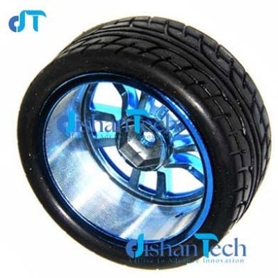Picture of 65*27MM PLASTIC WHEEL TIRE BLUE COLOR