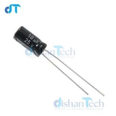 Picture of 10UF-25V-CAPACITOR (10 PCS) 10UF-25V capacitors Ideal for electrical circuitry High-quality and durable Suitable for DIY projects
