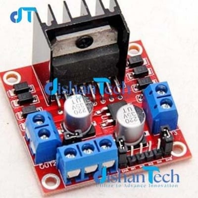 Picture of L298N DUAL MOTOR CONTROLLER MODULE (RED)