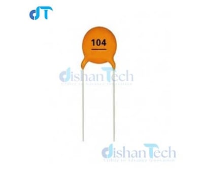 Picture of CERAMIC CAPACITOR 104 (100NF/.1UF) 10 PCS