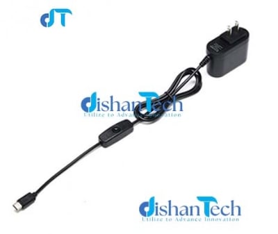 Picture of POWER SUPPLY FOR RASPBERRY PI 4 WITH SWITCH TYPE-C 5V 3A