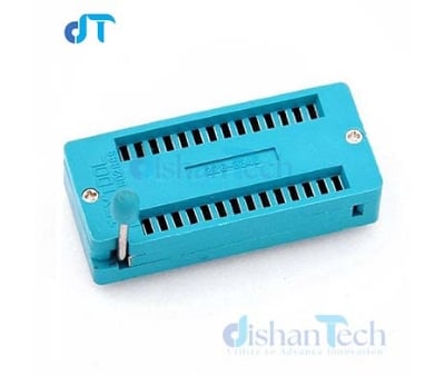 Picture of ZIF SOCKET (28 PIN) Suitable for All IC Sizes Up To 28 pin, Pitch: 2.54mm