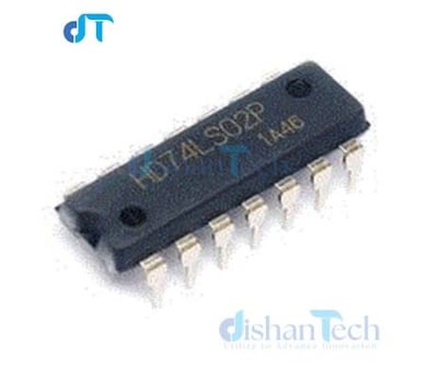 Picture of 7402 IC 8 pin ic for electronic circuit design and electronic Engineering