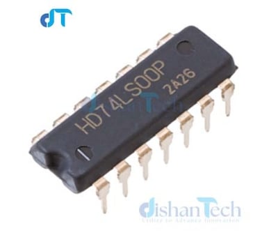 Picture of integrated circuit IC 7400