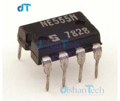 Picture of NE555 (TIMER IC) (2 pcs) 555 timer ic for any electronic circuit