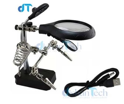 Picture of HELPING HAND MAGNIFIER LED LIGHT WITH SOLDERING STAND