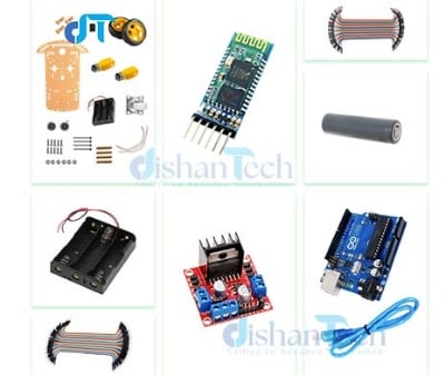 Picture of BLUETOOTH CONTROLLED ARDUINO CAR KIT