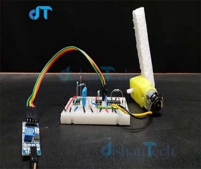 Picture of AUTOMATIC RAINDROP WIPER SYSTEM USING 555 TIMER