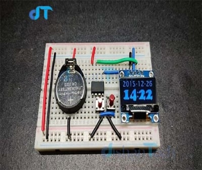 Picture of DIGITAL WATCH USING ATTINY85 & OLED DISPLAY