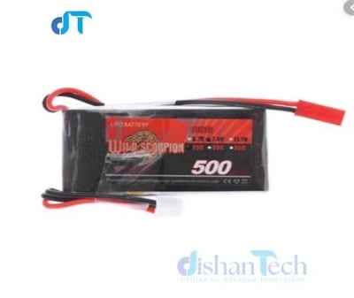 Picture of LIPO BATTERY 500MAH 7.4V 2S 25C