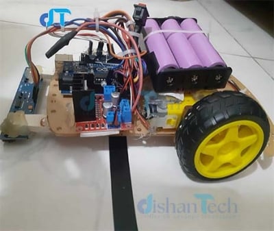 Picture of LINE FOLLOWER ROBOT COMPLETE PACKAGE