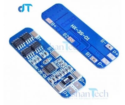 Picture of 4 IC 3S BMS BLUE 3S 12V 10A 18650 LITHIUM BATTERY CHARGER MODULE 11.1V 12.6V 10A CHARGE DISCHARGE CURRENT SHORT CIRCUIT PROTECTION FUNCTION BATTERY MANAGEMENT SYSTEM