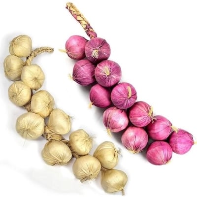 Picture of Artificial Decorative Fruit Foam Garlic Ginger Peanut Pepper Kitchen Decor Podazz-Off White