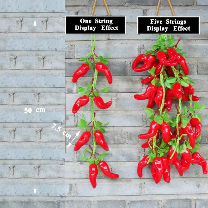 Picture of Artificial Decorative Fruit Foam Red Chilli Artificial Decorative Fruit Foam-Chili Red