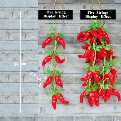 Picture of Artificial Decorative Fruit Foam Red Chilli Artificial Decorative Fruit Foam-Chili Red
