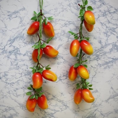 Picture of Artificial Decorative Fruit Foam Garlic Mango Kitchen Decor Podazz-Mango