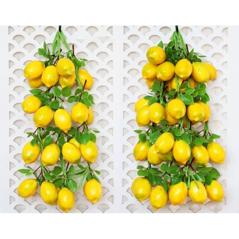 Picture of Artificial Decorative Fruit Foam Lemon Kitchen Decor Podazz-Lemon