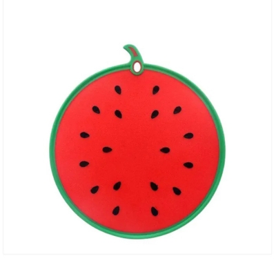 Picture of Cute Watermelon Food Grade High Quality Plastic Cutting Board / Chopping Board (31cm x 27cm)-Watermelon Red