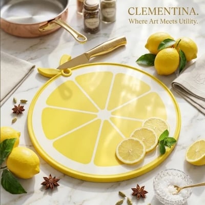 Picture of Multipurpose Lemon Fruit Cutting Board /Chopping Board -Lemon