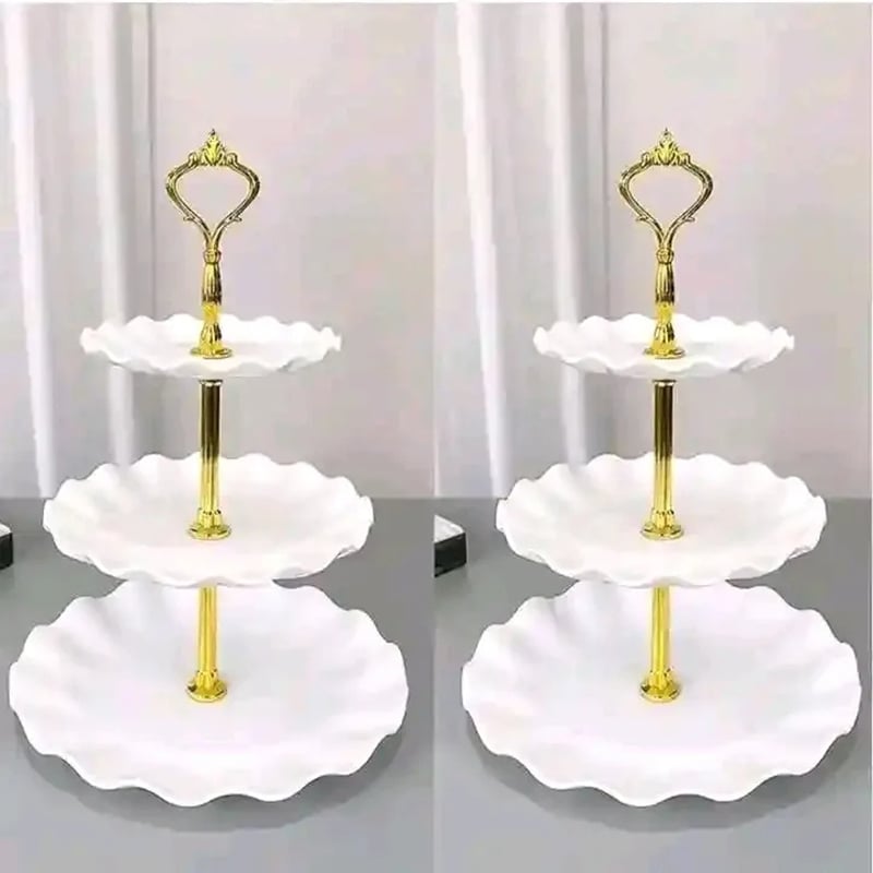 Picture of ​Elegant 3-Tier Cupcake Stand / Luxury Dessert Display Platter