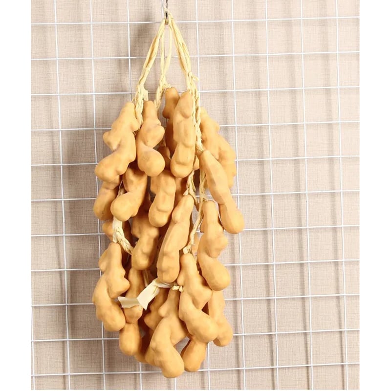 Picture of Realistic Artificial Ginger String / Hanging Fake Vegetable Kitchen Decor-Ginger