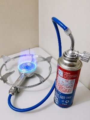 Picture of Portable  Mobile Gas Stove with one Buten gan can free & bags