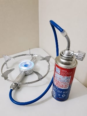 Picture of Portable  Mobile Gas Stove with one Buten gan can free & bags