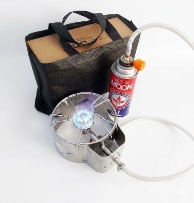 Picture of Portable mini Gas Stove with one Buten gan can free