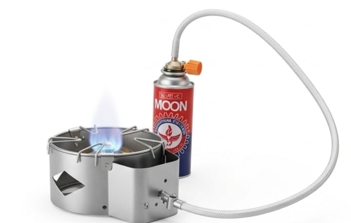 Picture of Portable mini Gas Stove with one Buten gan can free